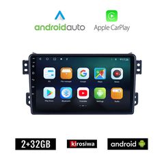 KIROSIWA OPEL AGILA (μετά το 2008) Android οθόνη αυτοκίνητου 2GB με GPS WI-FI (ηχοσύστημα αφής 9" ιντσών OEM Android Auto Apple Carplay Youtube Playstore MP3 USB Radio Bluetooth Mirrorlink εργοστ