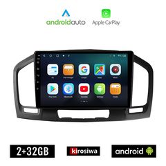 KIROSIWA OPEL INSIGNIA (2008 - 2013) Android οθόνη αυτοκίνητου 2GB με GPS WI-FI (ηχοσύστημα αφής 9" ιντσών OEM Android Auto Apple Carplay Youtube Playstore MP3 USB Radio Bluetooth Mirrorlink εργο