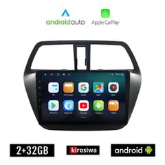KIROSIWA SUZUKI SX4 S-CROSS (μετά το 2014) Android οθόνη αυτοκίνητου 2GB με GPS WI-FI (ηχοσύστημα αφής 9" ιντσών OEM Android Auto Apple Carplay Youtube Playstore MP3 USB Radio Bluetooth Mirrorlink εργ
