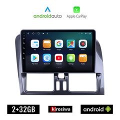 KIROSIWA VOLVO XC60 (2009 - 2017) Android οθόνη αυτοκίνητου 2GB με GPS WI-FI (ηχοσύστημα αφής 9" ιντσών OEM Android Auto Apple Carplay Youtube Playstore MP3 USB Radio Bluetooth Mirrorlink εργοστα