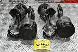 Πιστόνια Hyundai H-1 2.5  D4BF 1998-2008 (91.1mm) (Σετ με Μπιέλες)