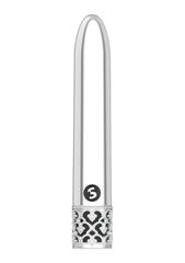 Shiny - Powerful Rechargeable Vibrator Silver-thumb-1