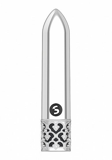Glitz - Powerful Rechargeable Mini Vibrator - Silver