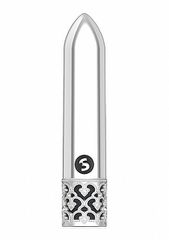 Glitz - Powerful Rechargeable Mini Vibrator - Silver