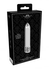 Glitz - Powerful Rechargeable Mini Vibrator - Silver-thumb-1