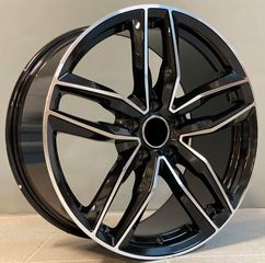 AUDI STYLE 1196 9.5X22 5X112 ET33 Black Face Machined