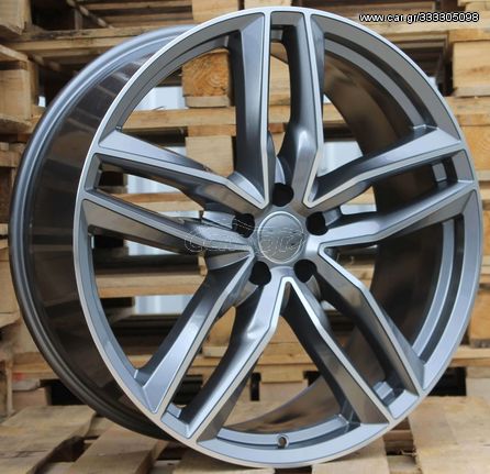 AUDI STYLE 1196 8X18 5X112 ET45 Gun Metal Face Machined