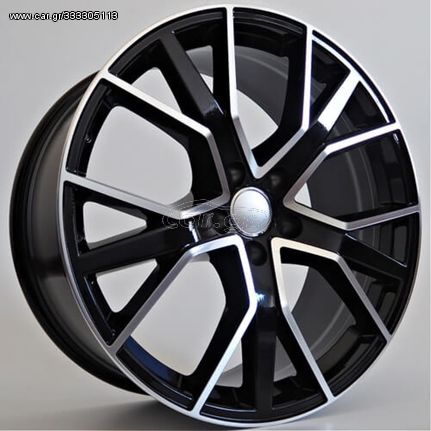 AUDI Style 1332 9.5×22 5×112 ET30 Black Face Machined