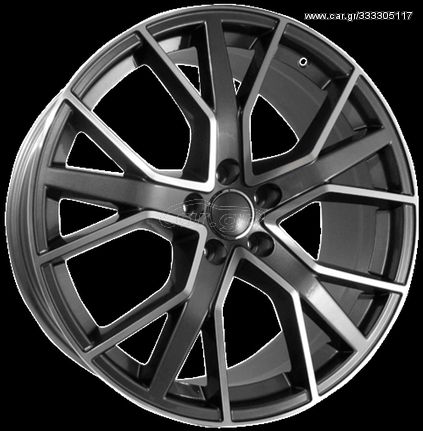 AUDI Style 1332 8×18 5×112 ET34 Gunmetal Face Machined