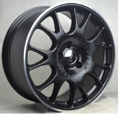 AUDI Style 307 8×18 5×100 ET35 Matt Black Sliver Lip