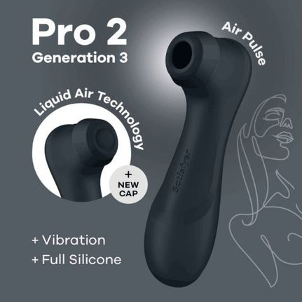 Satisfyer Pro 2 Generation 3 with Liquid Air Technology Dark Gre-thumb-1