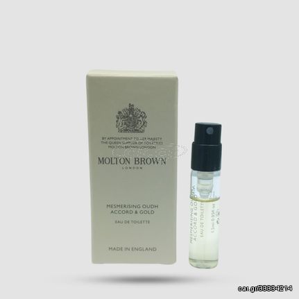 Eau De Toilette - Molton Brown - Mesmerising Oudh Accord & Gold Sample Spray 1,5ml