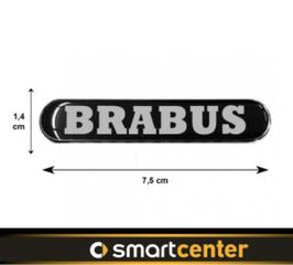 BRABUS ΑΥΤΟΚΟΛΛΗΤΟ 7,5 Χ 1,4 Cm ΜΑΥΡΟ/ΧΡΩΜΙΟ ΜΕ ΕΠΙΚΑΛΥΨΗ ΣΜΑΛΤΟΥ-thumb-2