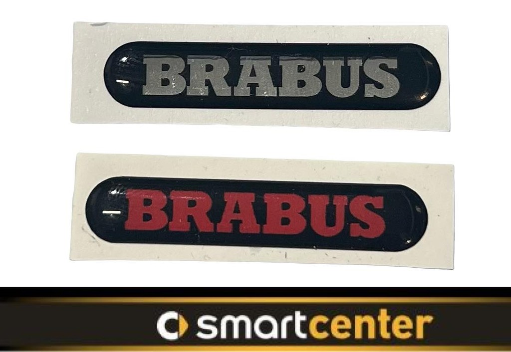 BRABUS ΑΥΤΟΚΟΛΛΗΤΟ 7,5 Χ 1,4 Cm ΜΑΥΡΟ/ΧΡΩΜΙΟ ΜΕ ΕΠΙΚΑΛΥΨΗ ΣΜΑΛΤΟΥ