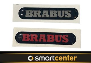 BRABUS ΑΥΤΟΚΟΛΛΗΤΟ 7,5 Χ 1,4 Cm ΜΑΥΡΟ/ΧΡΩΜΙΟ ΜΕ ΕΠΙΚΑΛΥΨΗ ΣΜΑΛΤΟΥ