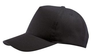 Sol's Buzz 88119 100% βαμβακερό Πεντάφυλλο καπέλο BLACK-312