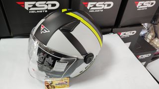 ΚΡΑΝΟΣ FSD 700-721 ΑΝΟΙΧΤΟ ΜΑΤ ΜΑΥΡΟ ΜΕ ΣΧΕΔΙΟ ΓΡΚΙ ΚΙΤΡΙΝΟ DOUBLE GREY 