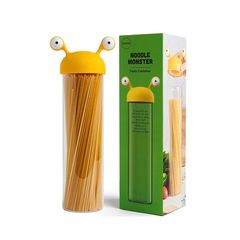 Δοχείο Αποθήκευσης Ξηρών Τροφίμων Noodle Monster Πλαστικό Μ 10 x Π 10 x Υ 35 εκ.