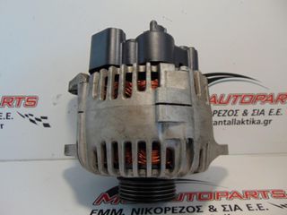 Δυναμό  HYUNDAI H1 (1998-2008) 2400cc    16v VALEO καφέ φίσσα 4 pin