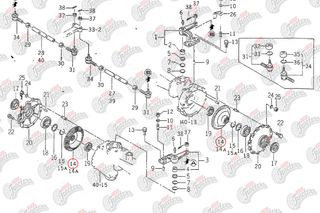 Κορώνα τροχού 4x4 Iseki: 1560-434-008-30-thumb-1