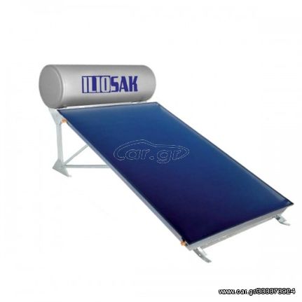 Ηλιακός Θερμοσίφωνας ILIOSAK  Low 300lt / 4 τ.μ. διπλής ενέργειας