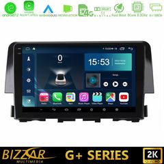 Bizzar G+ Series Honda Civic 2016-2020 8core Android12 6+128GB Navigation Multimedia 9″