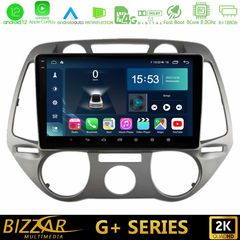 Bizzar G+ Series Hyundai i20 2009-2012 Manual A/C 8core Android12 6+128GB Navigation Multimedia Tablet 9″