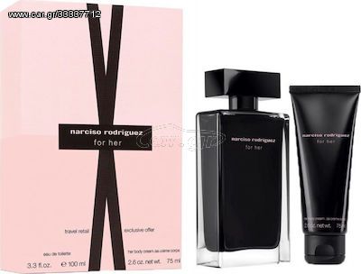 NARCISO RODRIGUEZ for Her SET: EDT 100ml + body lotion 75ml