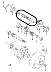 Άξονας Διαφορικού Suzuki AN 125/150 Burgman 2002-2006