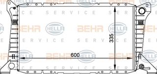 ΨΥΓΕΙΟ 2.0 ΒΕΝΖΙΝΗ (-AC) (60x33,3) για FORD TRANSIT 95-00