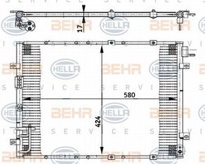 ΨΥΓΕΙΟ A/C 2,4-3,5i 16V-2,5CRDi (59x41) για KIA SORENTO 02-09