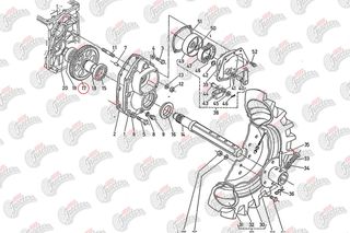 Γρανάζι μειωτήρα 55 δόντια Kubota: 66591-17131-thumb-1