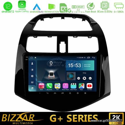 Bizzar G+ Series Chevrolet Spark 2009-2015 8core Android12 6+128GB Navigation Multimedia Tablet 9″