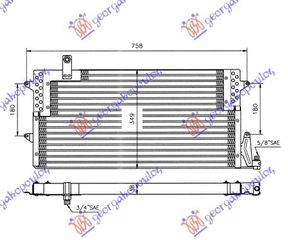 ΨΥΓΕΙΟ A/C (71x34.9x3.8) για VW PASSAT 93-96