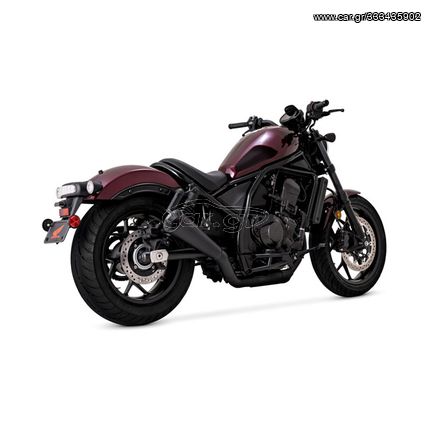 VANCE&HINES, UPSWEEP SLIP-ON EXHAUST MUFFLER. MATTE BLACK