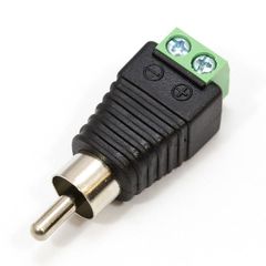 Βύσμα RCA αρσενικό με κλέμμα 2pin 02.006.0064 ATC