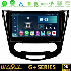 Bizzar G+ Series Nissan Qashqai J11 (Manual A/C) 8core Android12 6+128GB Navigation Multimedia Tablet 10″