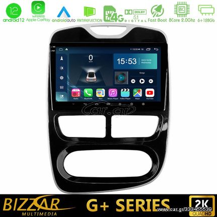 Bizzar G+ Series Renault Clio 2012-2016 8core Android12 6+128GB Navigation Multimedia Tablet 10″