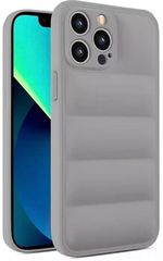 Θήκη Puffer για Apple iPhone 12 Pro Max - Ασημί