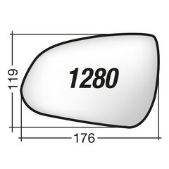 Κρύσταλλο καθρέπτη δεξί και αριστερό HYUNDAI I 30 2016