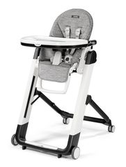 Peg Perego Παιδική Καρέκλα Φαγητού Siesta Follow Me Wonder Grey & Δώρο Μαξιλαράκι Baby Cushion