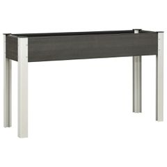 vidaXL Ζαρντινιέρα Κήπου Υπερυψωμένη Γκρι 120x 40 x 75 εκ. από WPC