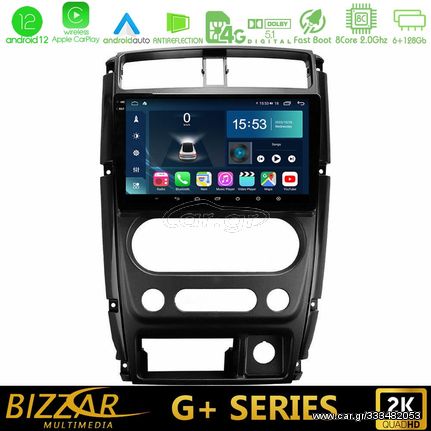 Bizzar G+ Series Suzuki Jimny 2007-2017 8core Android12 6+128GB Navigation Multimedia Tablet 9″