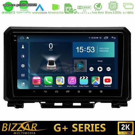 Bizzar G+ Series Suzuki Jimny 2018-2022 8core Android12 6+128GB Navigation Multimedia Tablet 9″