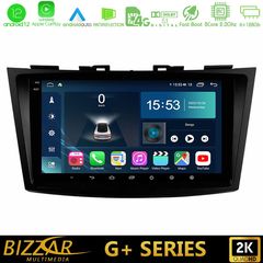 Bizzar G+ Series Suzuki Swift 2011-2016 8core Android12 6+128GB Navigation Multimedia Tablet 9″