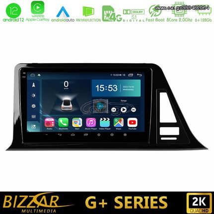 Bizzar G+ Series Toyota CH-R 8core Android12 6+128GB Navigation Multimedia Tablet 9″