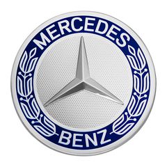 Καπάκι κέντρου ζάντας Mercedes Benz μπλε 73mm 1τμχ