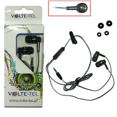 HANDS FREE NOKIA N81/5310/N96 ROPE BLACK VOLTE-TEL VT33 STEREO ON/OFF - 8110733 - 42881