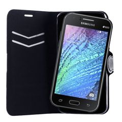 VOLTE-TEL ΘΗΚΗ SAMSUNG J1 J100 LINE LEATHER-TPU BOOK STAND BLACK - 8146138 - 47612