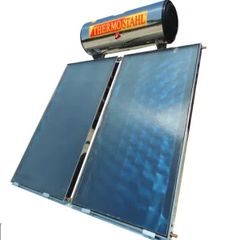 Thermostahl SM 300/8 Ηλιακό Σύστημα με Επιλεκτικούς Συλλέκτες Glass Boiler Ταράτσας 2 Σερπαντίνες